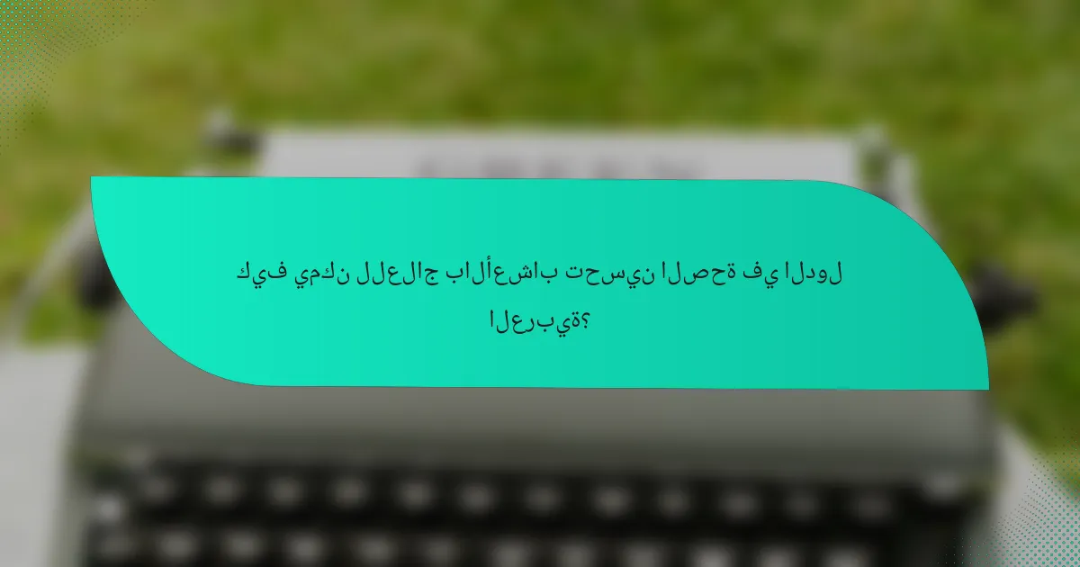 كيف يمكن للعلاج بالأعشاب تحسين الصحة في الدول العربية؟